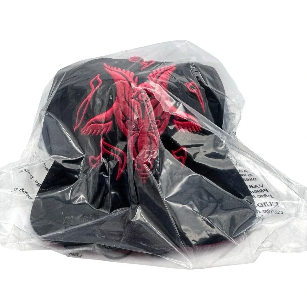Satanic Goathead Snapback Baseball Hat Cap Kreepsville Baphomet Embroidered New
